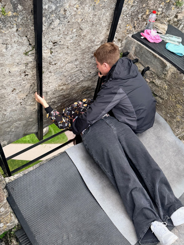 Kissing the Blarney Stone