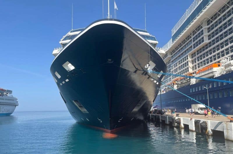 Bow of a cruise ship