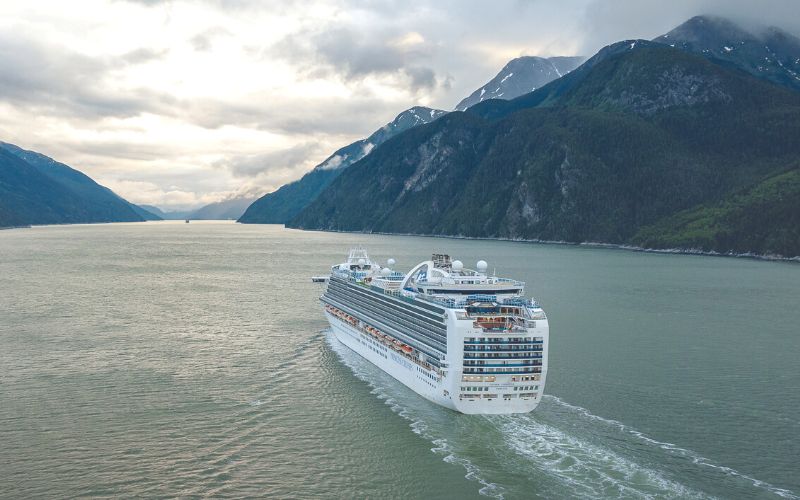 Crown Princess aft cabins
