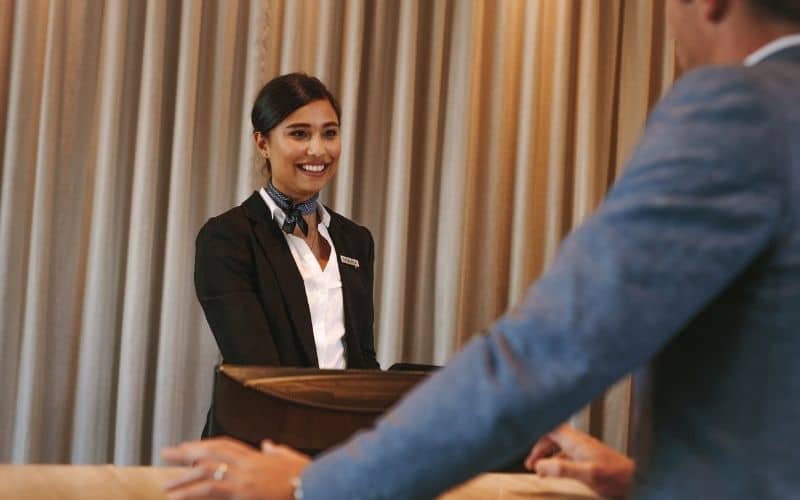 Guest Services rep on a cruise ship