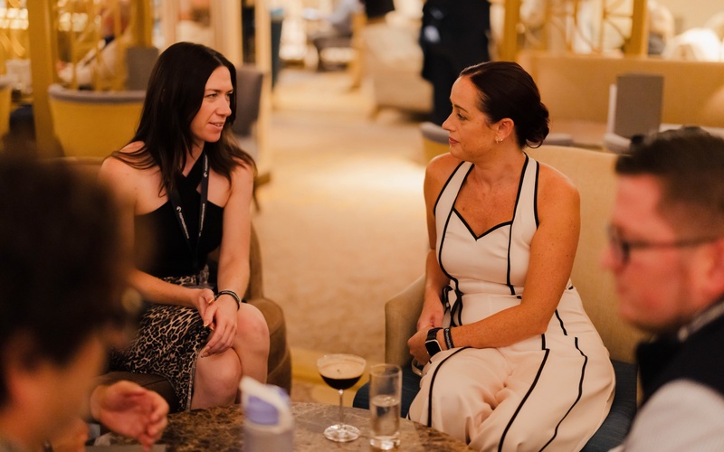 chatting with Nomad Cruise participants