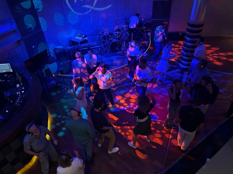 silent disco on Queen Mary 2