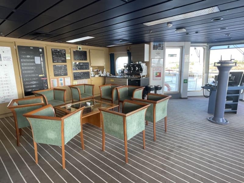 Cruise ship bridge meeting area