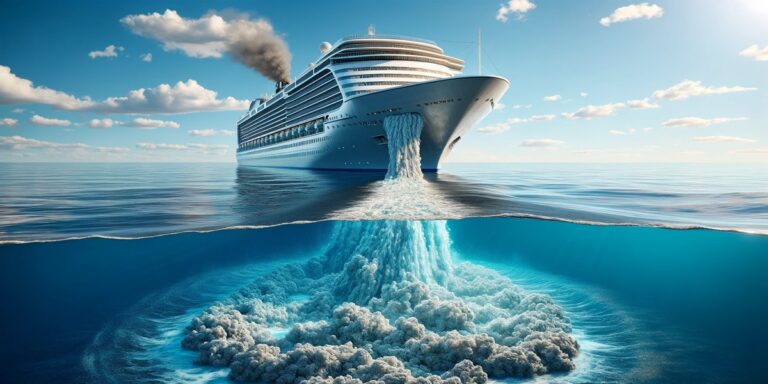 cruise ship dumping waste in ocean
