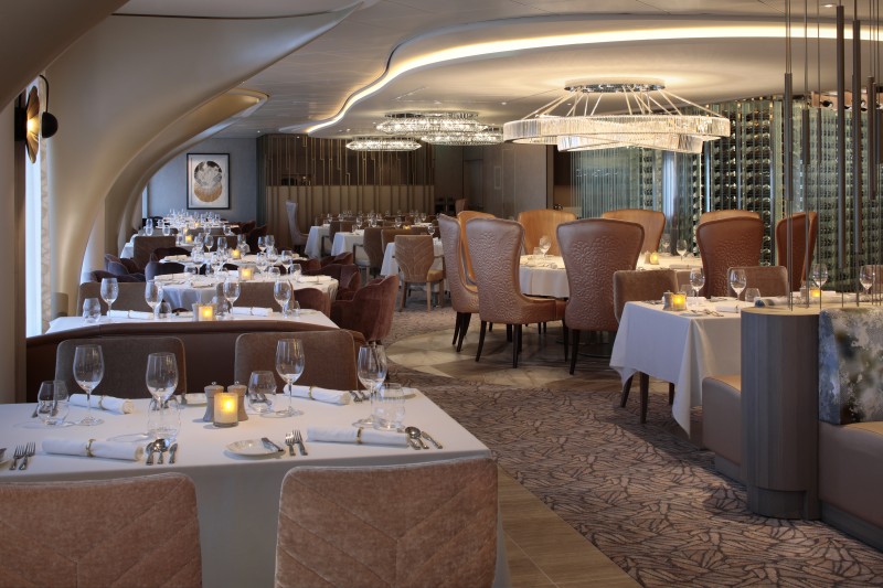 dining area on a Celebrity cruise ship