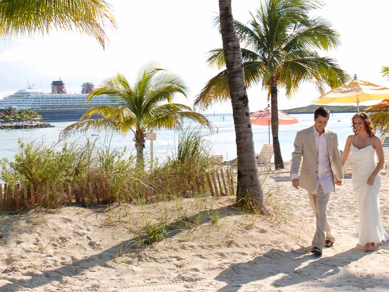 Disney Cruise Line wedding at Castaway Cay