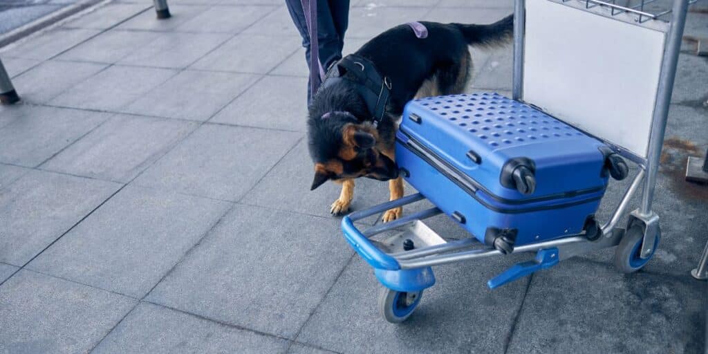 drug dogs at cruise ports and on ships