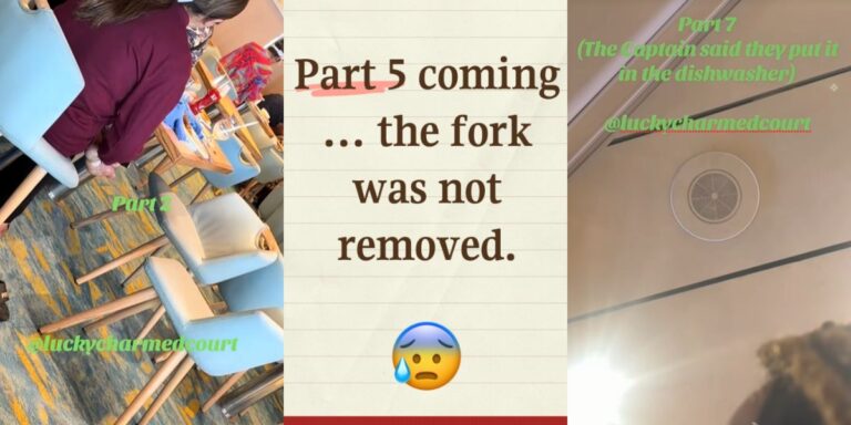 Foot fork scratching incident Carnival