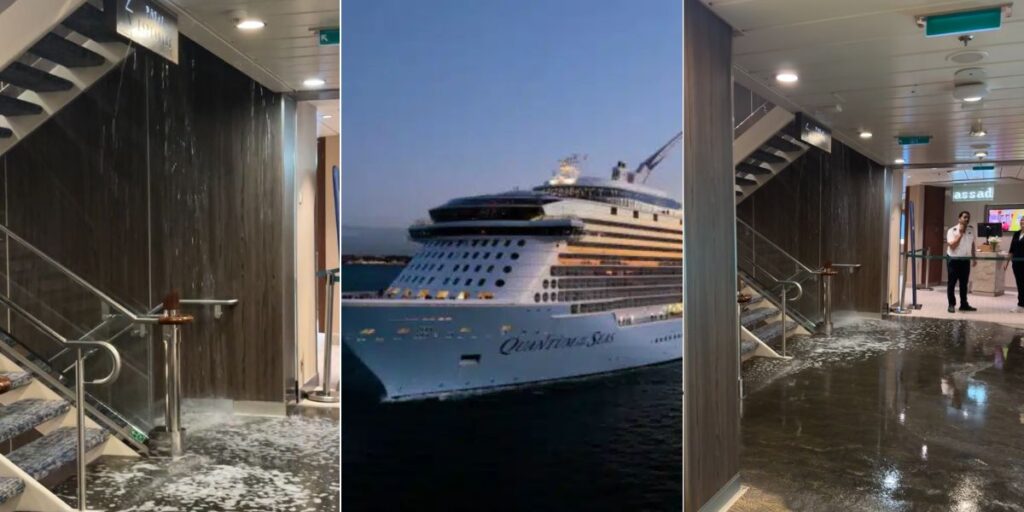 Quantum of the Seas flood waterfall