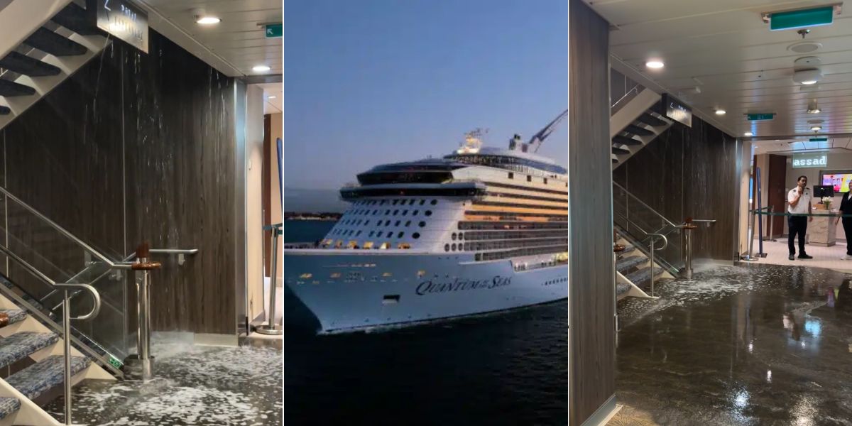 Quantum of the Seas flood waterfall