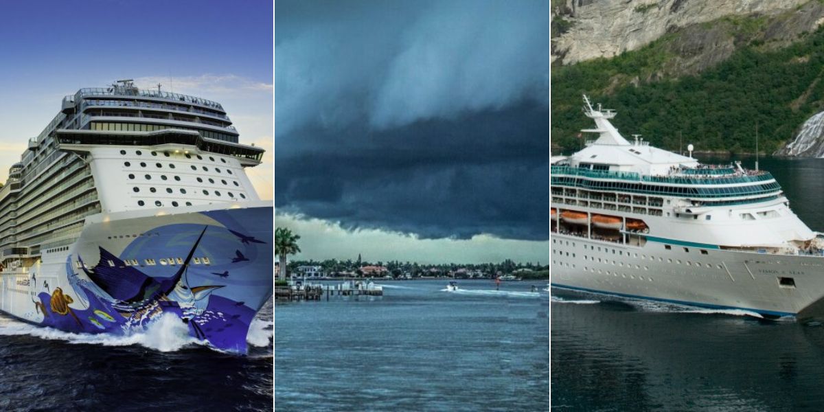 Ships impacted by storm including Norwegian Escape and Vision of the Seas