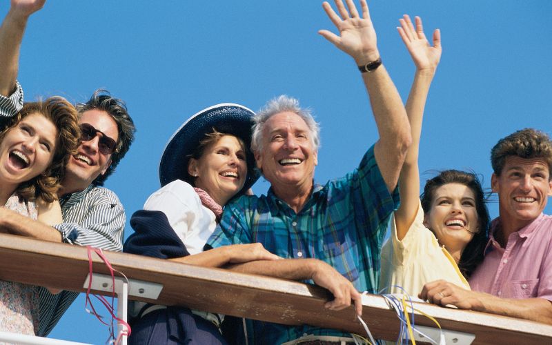 Group of people on a cruise