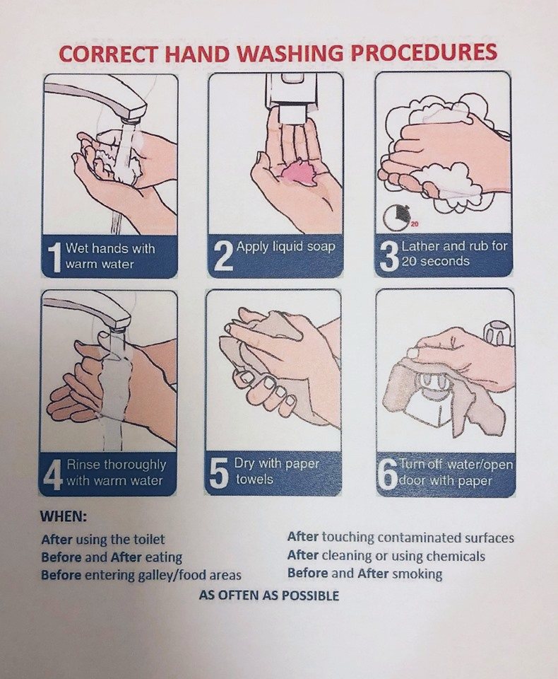 norovirus prevention handwashing procedure