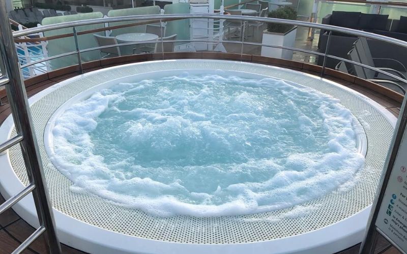 Hot tub on a cruise ship