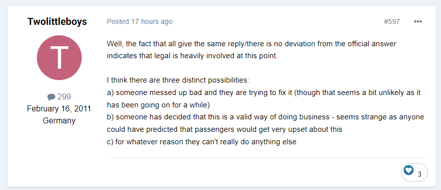 “someone has decided that this is a valid way of doing business - seems strange as anyone could have predicted that passengers would get very upset about this”