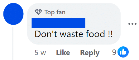 Don't waste food !!