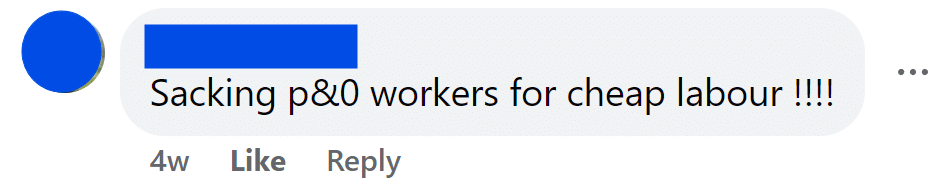 Sacking p&0 workers for cheap labour !!!!