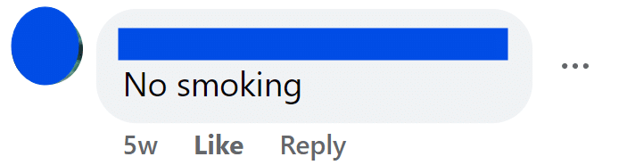 No smoking