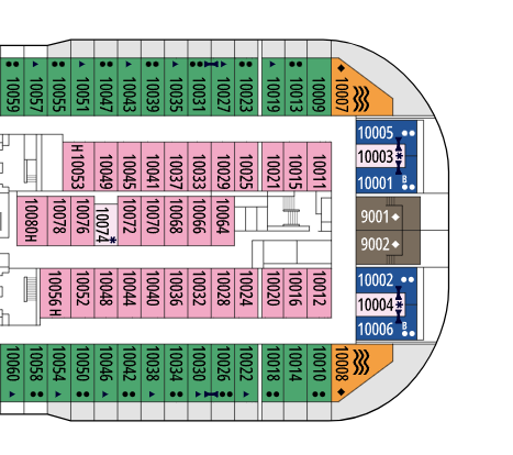 MSC Meraviglia deck plan