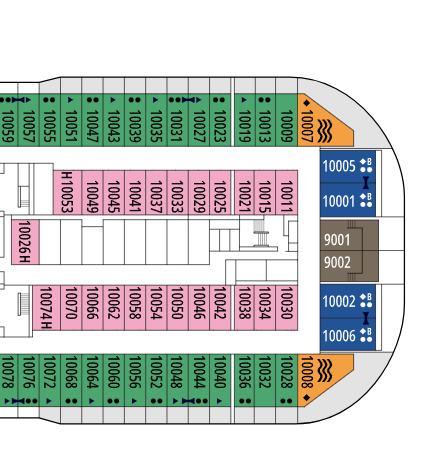 MSC Bellissima deck plan