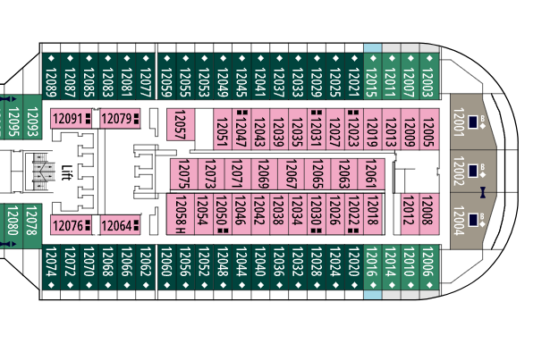 MSC Preziosa deck plan