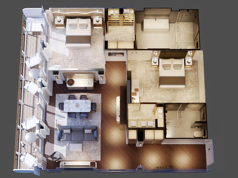 Sun Princess Signature Sky Suite (Floor Plan)