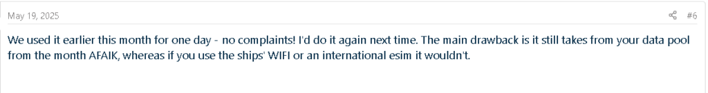 DISBoards user review of AT&T package