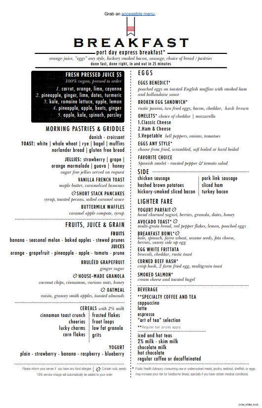 Main Dining Room Breakfast