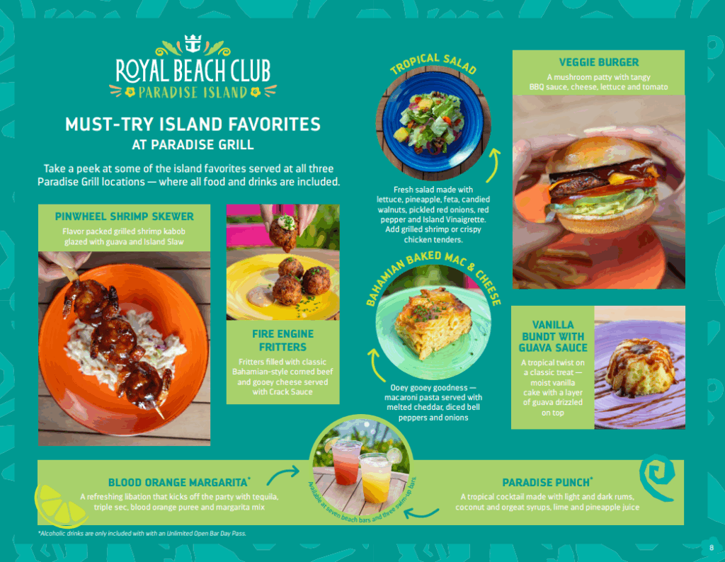 food at royal beach club