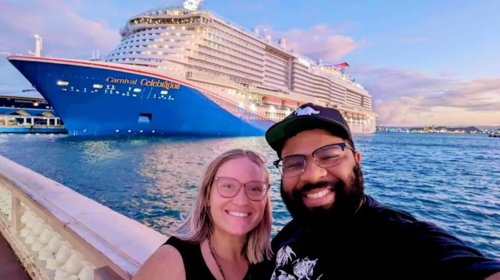 Monica and Jorell with Carnival Celebration