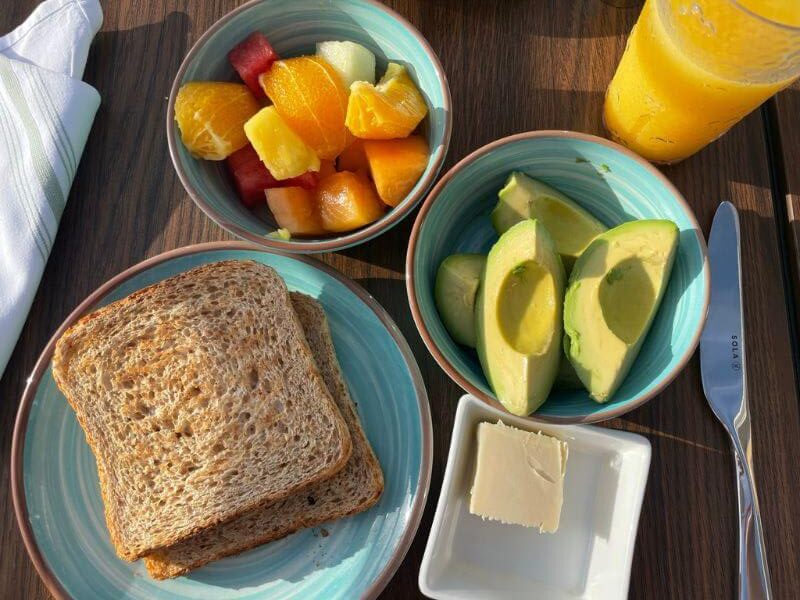 light meal on a cruise ship