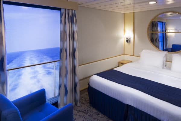 Interior with virtual balcony on navigator of the seas