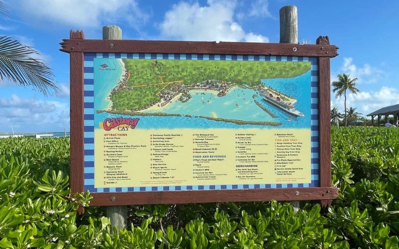 Map of Castaway Cay