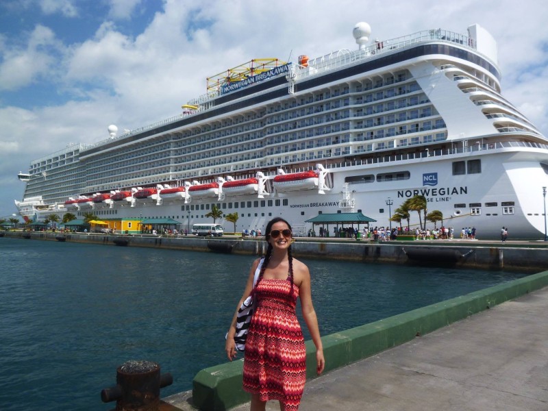 pregnant lady on a cruise