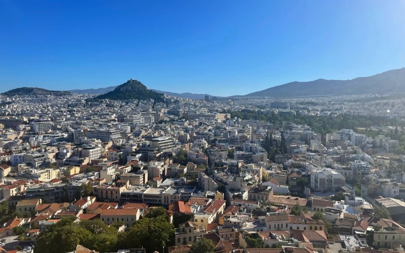 View overlooking Athens