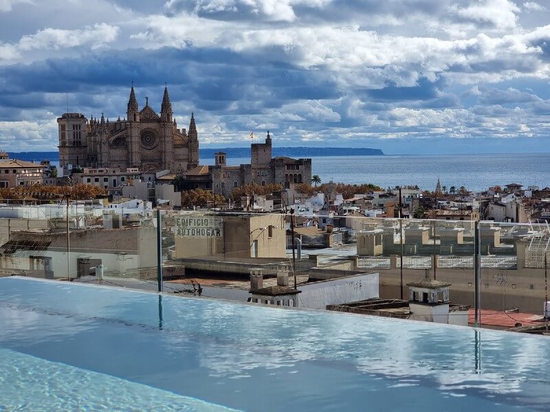 Palma de Mallorca viewed from cruise ship