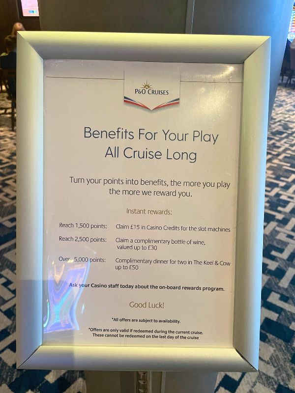P&O cruises loyalty scheme