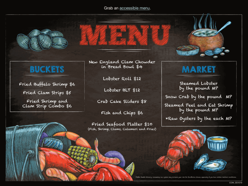 Carnival Seafood Shack menu