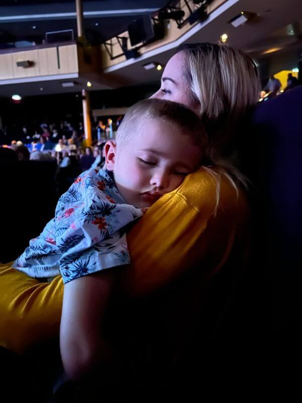 Sleeping toddler