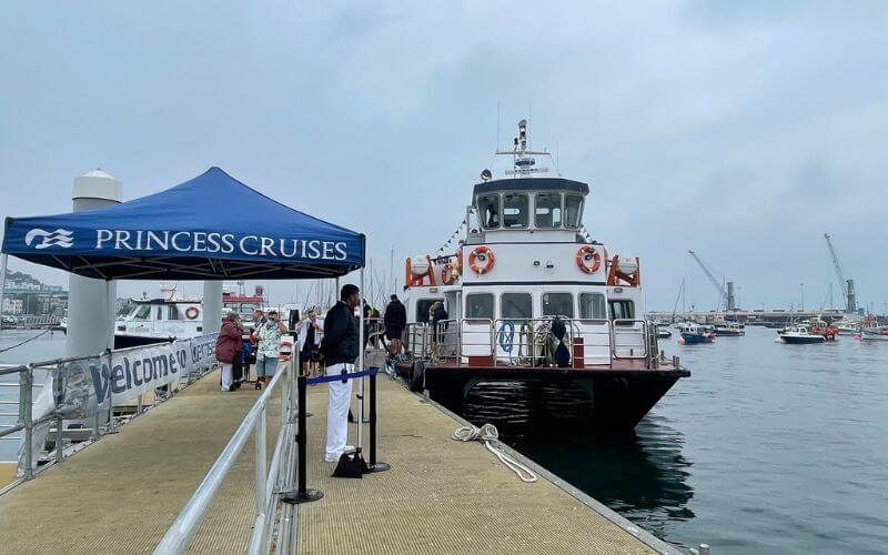 tender boat at pier