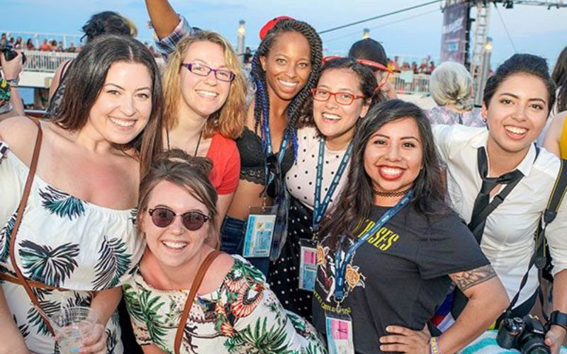 group of happy women