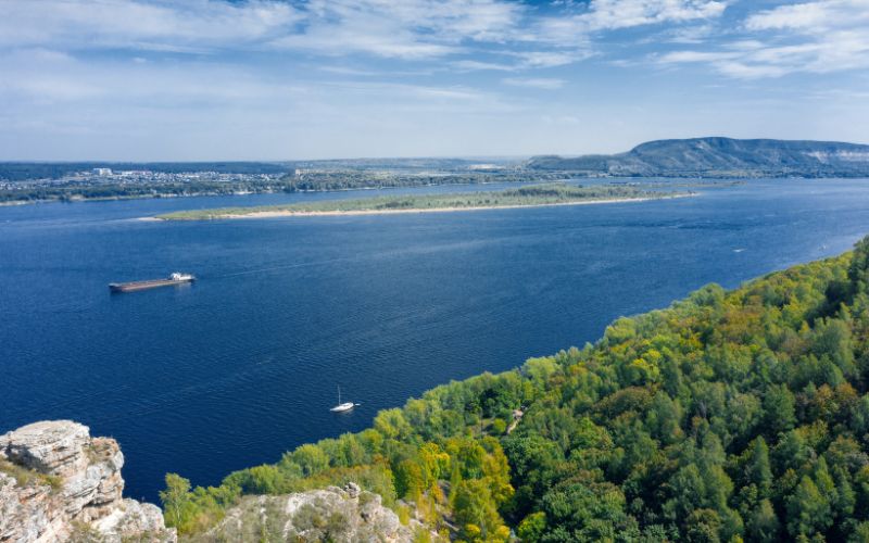 view of the Volga river