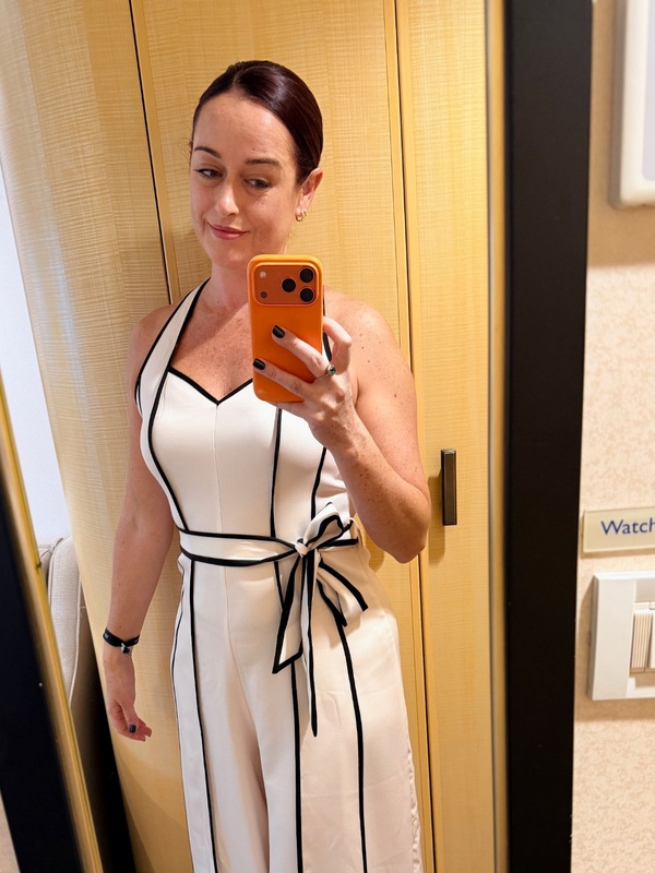 what I wore on a regular evening on Cunard